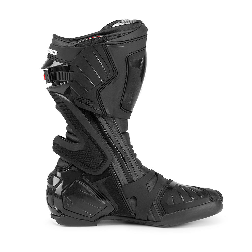 Forma ice pro boots motorcycle motogp racing black footwear motogp gear tech track street road alpine home main support