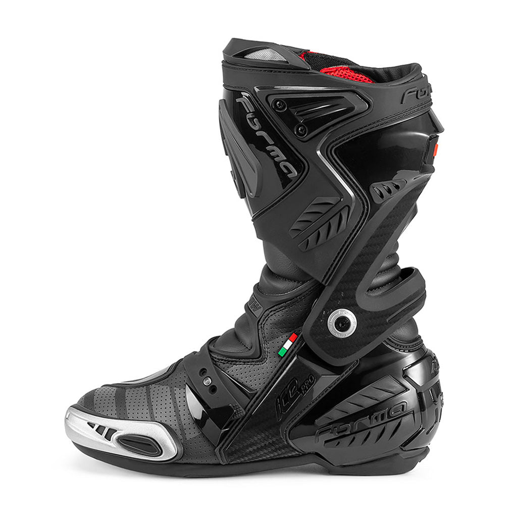 Forma boots Ice pro black main global customer service warranty new products factory racing riding gear tech summer alpine