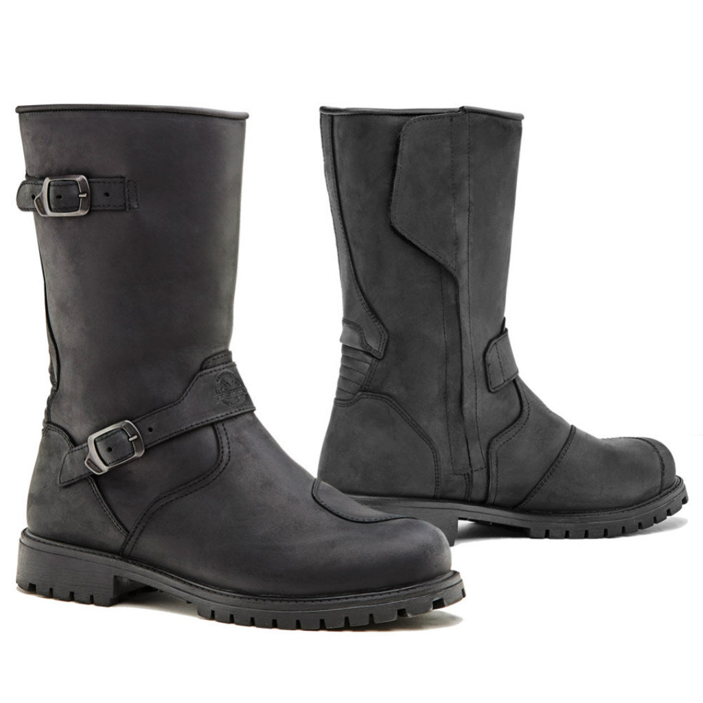 Forma Eagle motorcycle boots, black, home main usa america world service support warranty customer