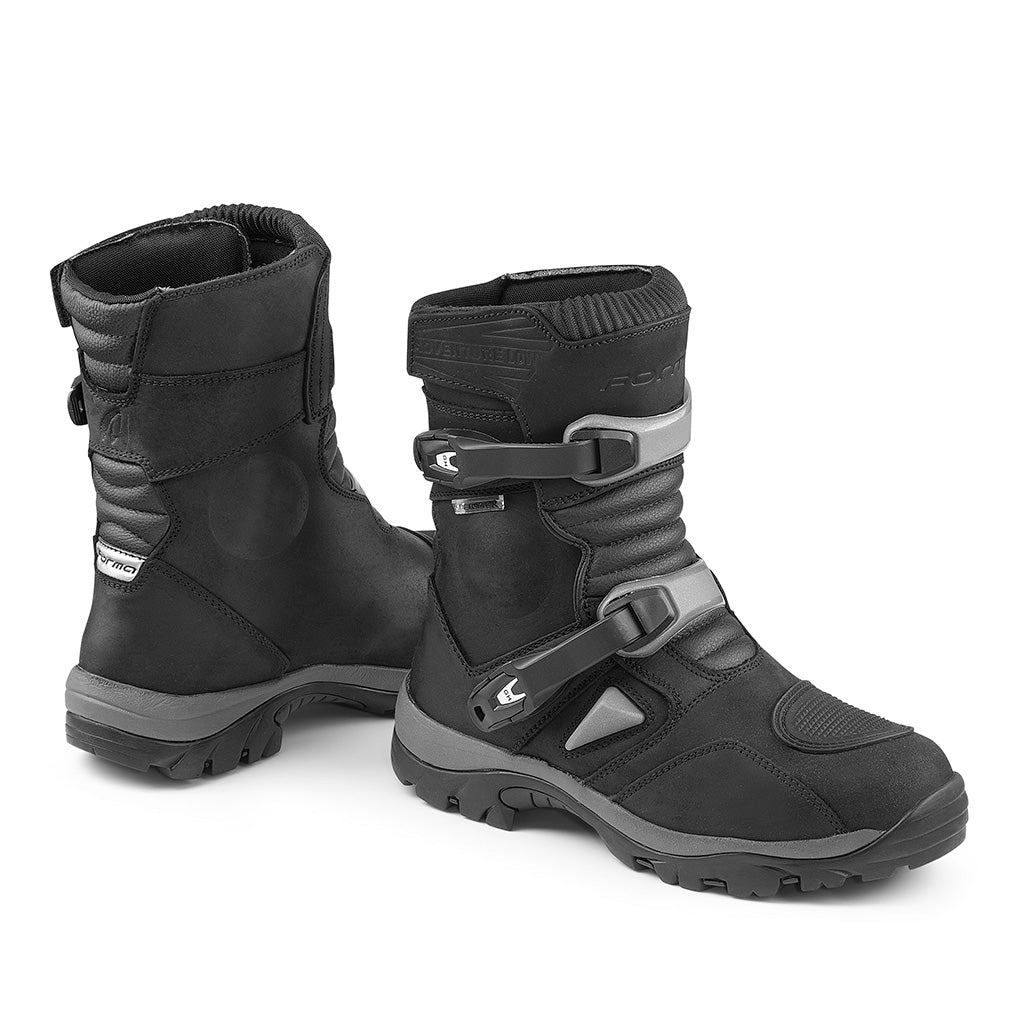 motorcycle boots | Forma Adventure Low Dry mens black touring adv
