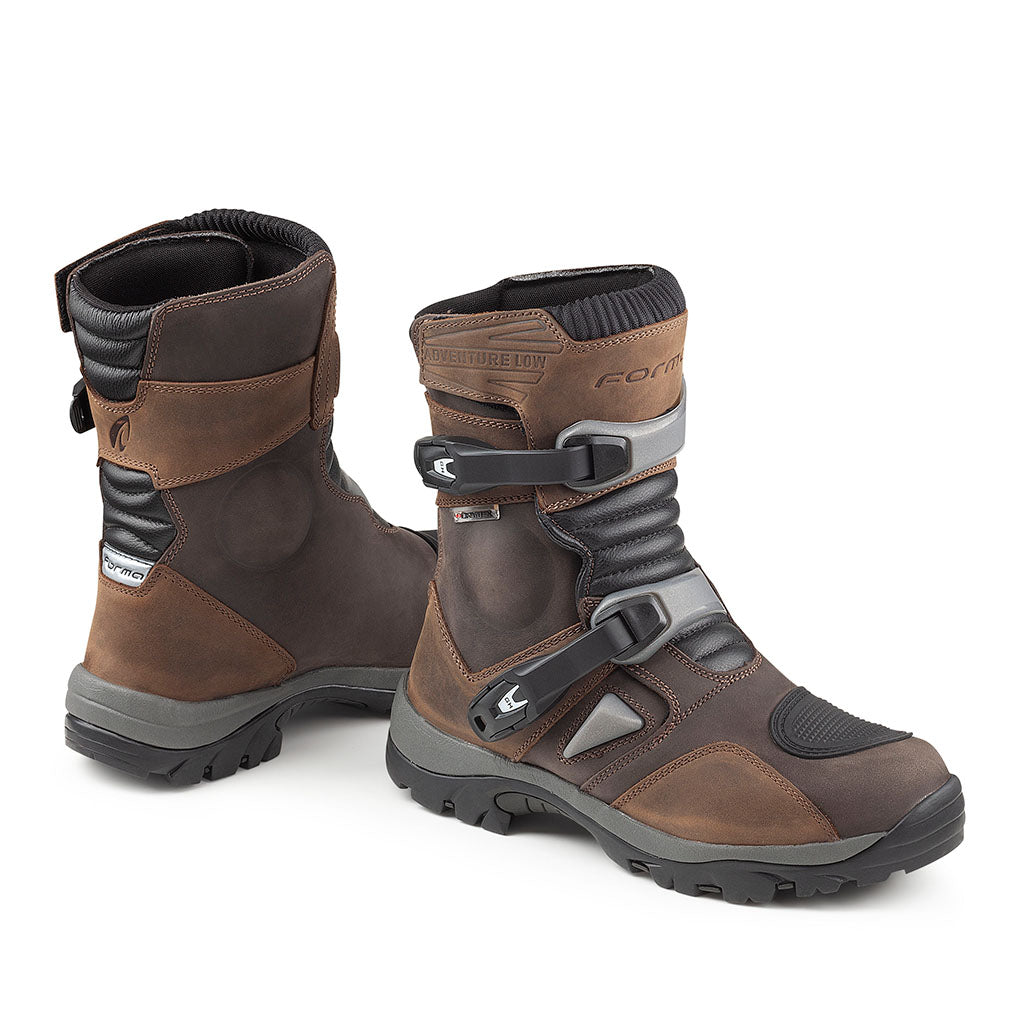 motorcycle boots | Forma Adventure Low Dry brown adv gear