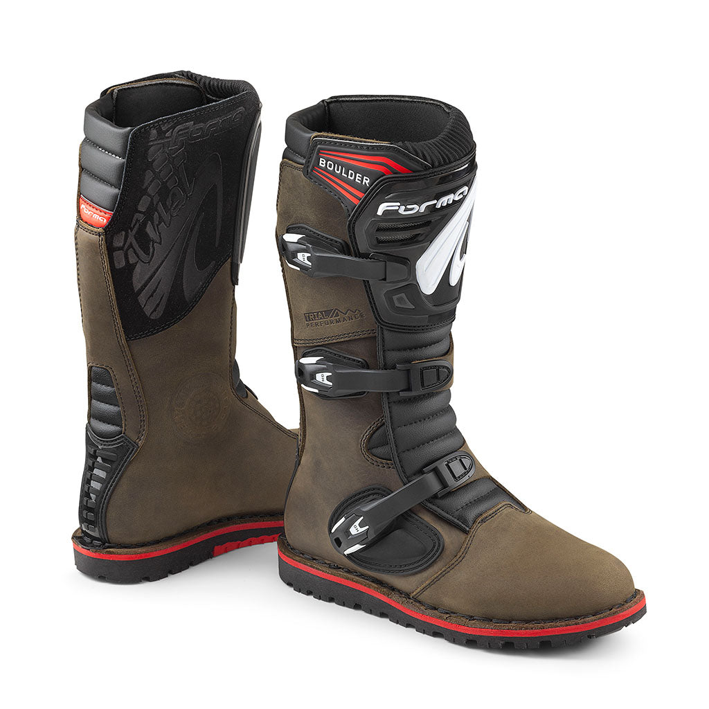 日本26.5位 Forma Boulder Trial トライアルブーツ motorcycle boots | Forma Boulder brown trial trials dual adv