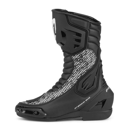 Forma motorcycle boots freccia evo white black main global customer service warranty new products factory racing riding gear tech summer alpine