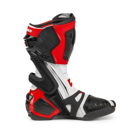 Forma ice pro boots motorcycle white red racing footwear motogp gear tech track street road alpine home main support 