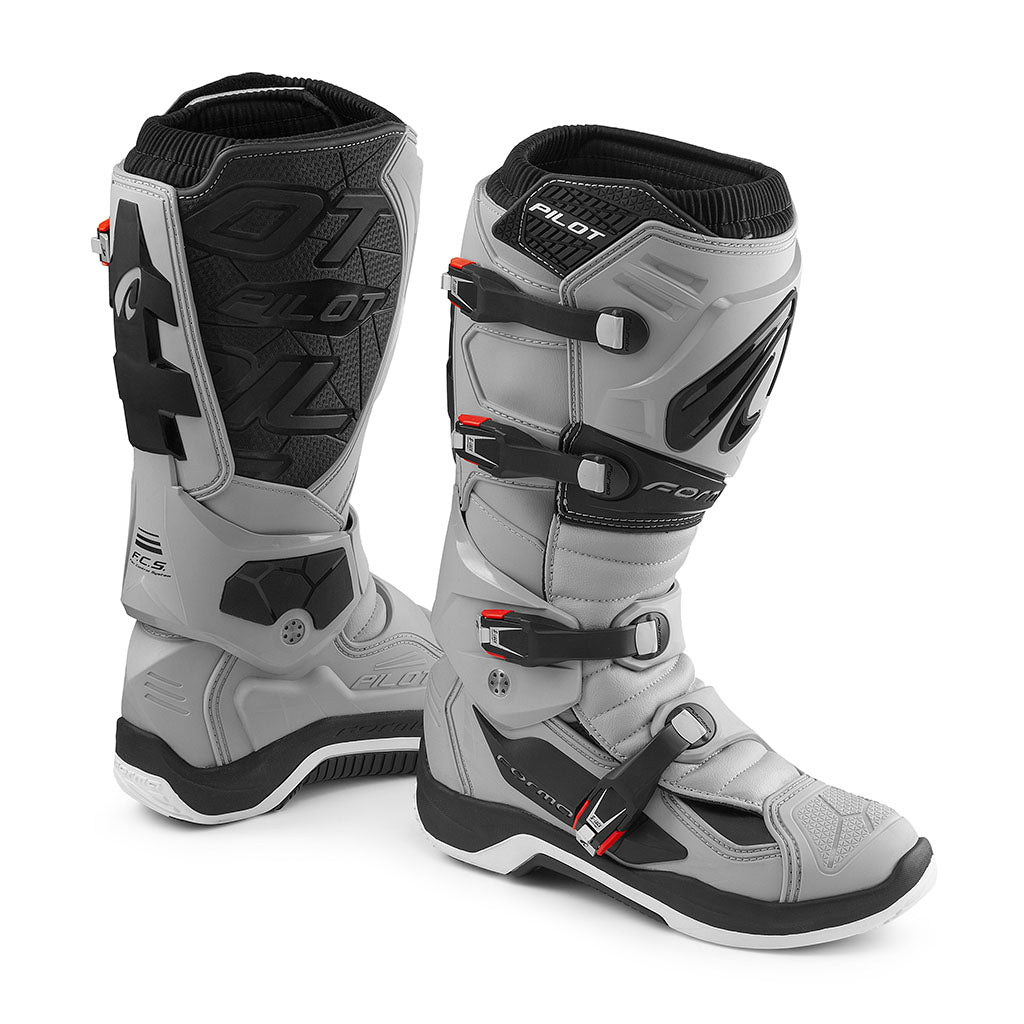 forma pilot motorcycle boots motocross mx dirt enduro footwear gray riding offroad tech best alpine home main support usa grey