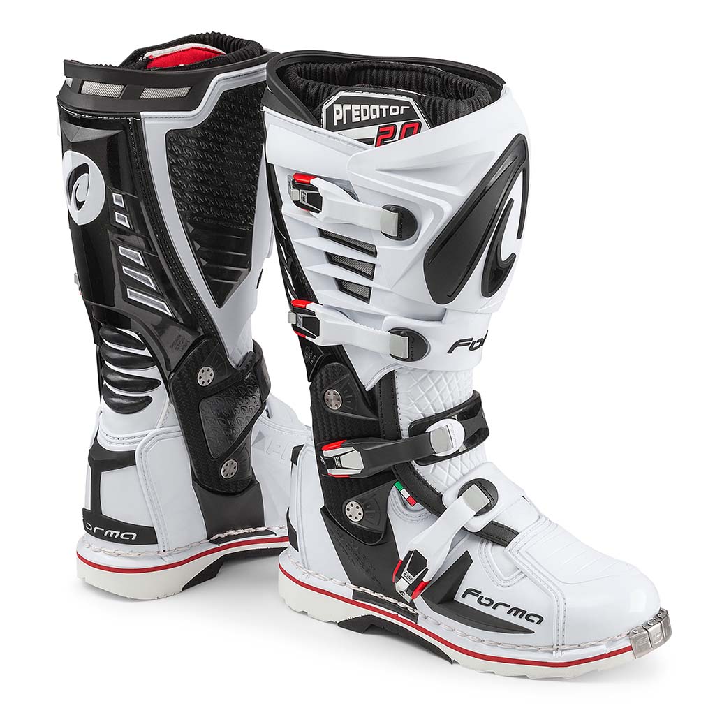 Forma プレデター　オフロードブーツ EUR45 ホワイト/ブラック motorcycle boots | Forma Predator 2.0 white pro motocross offroad