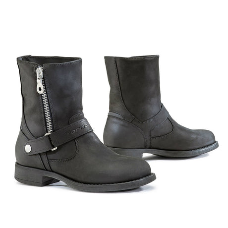 Forma boots Eva womens black motorcycle boots home main usa america world service support warranty customer 